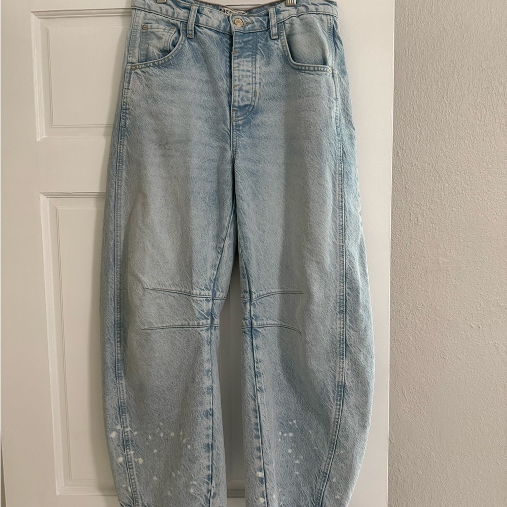 We The Free Light Blue Barrel Jeans